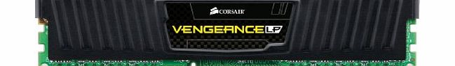 Corsair CML4GX3M1A1600C9 Vengeance Low Profile 4GB (1x4GB) DDR3 1600 Mhz CL9 XMP Performance Desktop Memory Module Black