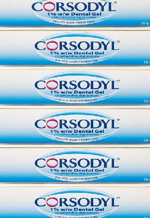 Corsodyl (Chlorhexidine) Dental Gel 6 Pack