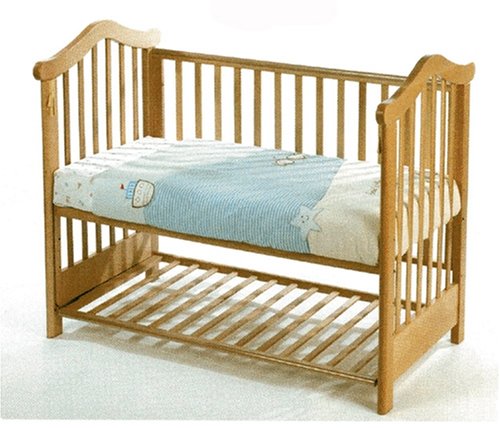 Cosatto Olivia Bedside Cot with foam Mattress in Natural Beech