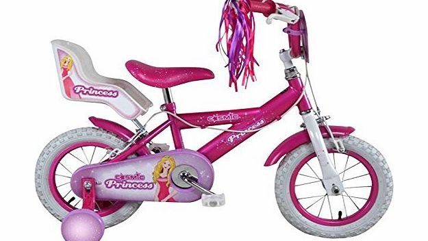 Cosmic Princess Bike Cycle Bicycle 12`` Wheels Girls Kids Childrens Infants