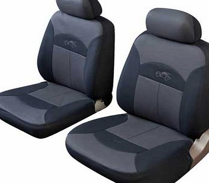 Cosmos Celsius Front Pair Seat Covers - Black