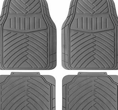 Cosmos Duro All Weather 4 Piece Car Mat Set - Grey