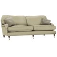 Cotswold Company Burford large sofa - Samba Sand Plain - dark leg stain