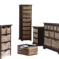 Cotswold Company Farmhouse 8 Drawer Tallboy - antique black