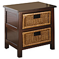 Kentan 2-drawer chest - mahogany stain