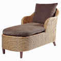 Cotswold Company Rattan Chaise Longue - mocha