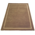 Cotswold Company Wool Border Rug - large brown