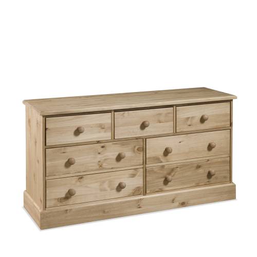Cotswold Flat pack Pine Cotswold 3 over 4 Chest of Drawers
