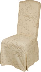 Oak Evelyn Skirt Chairs - Pair