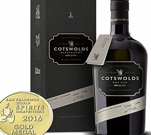 Cotswolds Dry 46 Percent Gin Free Gift Carton, 70 cl
