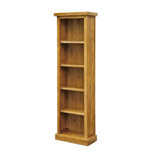 Cottage Pine Furniture Chunky Pine Slim Bookcase 560.005