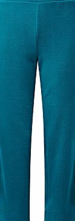 Cotton Traders Womens Ladies Fleece Trousers Straight Leg Elasticated Flat Front 27`` Blue Lagoon 12