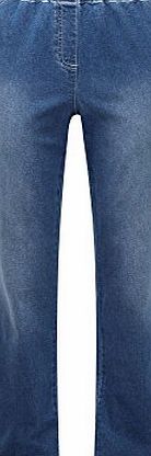 Cotton Traders Womens Ladies Pull On Stretch Bootcut Trousers Pants 29`` Blue 16