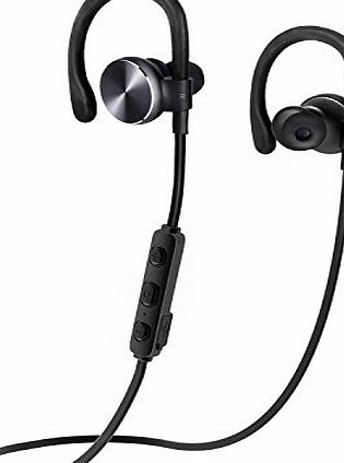 COULAX Bluetooth Headphones COULAX Wireless Earphones Over-Ear Sweatproof for Running with Mic (Bluetooth 4.1, aptX, CVC 6.0 Noise Cancelling, 7 Hours Play Time)