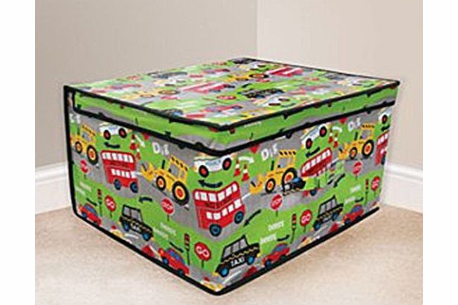 Country club  Childs / Boys Road Works Jumbo Storage Box 50 x 30 x 40 cm