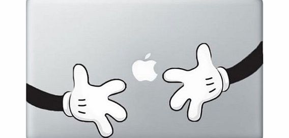 Macbook 13 inch decal sticker Disney Mickey Mouse hands art for Apple Laptop