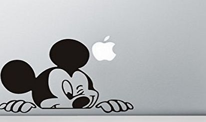 Macbook 13 inch decal sticker Disney Mickey Mouse Peeking art for Apple Laptop