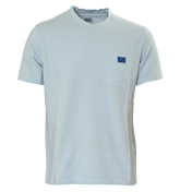 Pale Blue Pique T-Shirt