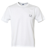 White T-Shirt with Large Logo
