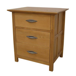 - Linton 3 Drawer Bedside Cabinet