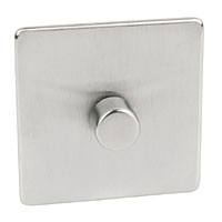 CRABTREE 1G 2W Dimmer Brushed Chrome 250W