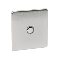 CRABTREE 1G 400W Touch Dimmer Brushed Chrome