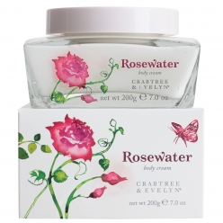 CRABTREE and EVELYN ROSEWATER BODY CREAM (200G)