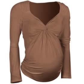 Crave Long Sleeve Knot Front Top