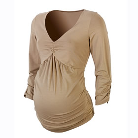 Crave Three Quarter Sleeved Rouched Top