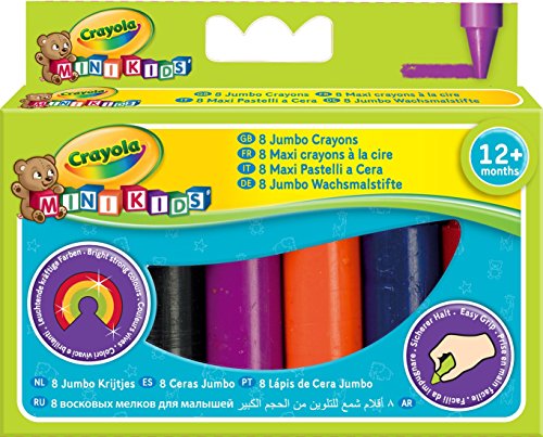 - 8 Jumbo Crayons Assorted Colours