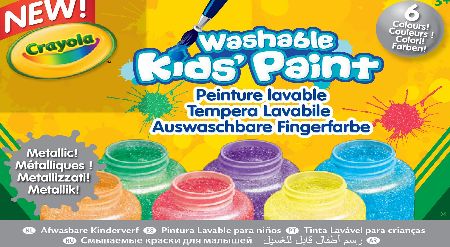 Washable Metallic Paints 6-Pack