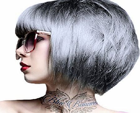 Crazy Colour Semi-Permanent Hair Dye 100ml (Silver)