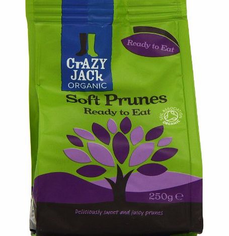 Crazy Jack Organic Ready to Eat Prunes 250 g (Pack of 3)