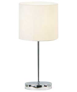 Cream Fabric Shade Stick Table Lamp