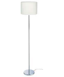Cream Fabric Stick Floor Lamp