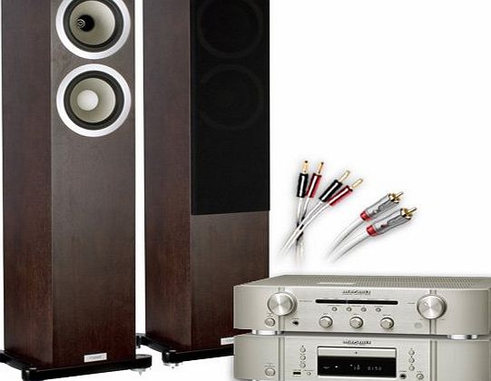 CA-FS12-S Separates System (Marantz CD6005 CD player Silver + Marantz PM6005 amplifier / DAC Silver + Tannoy DC6T SE speakers Espresso + 130 QED cable bundle). 2 Year Guarantee + Free