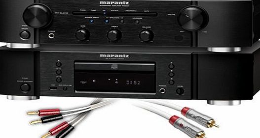CA-FS8-B Separates System (Marantz CD6005 CD player Black + Marantz PM6005 amplifier / DAC Black + 130 QED cable bundle). 2 Year Guarantee + Free next working day delivery (most mainla