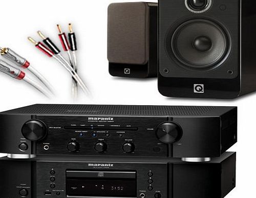 CA-FS9-BGB Separates System (Marantz CD6005 CD player Black + Marantz PM6005 amplifier / DAC Black + Q Acoustics 2020i speakers Gloss Black + 130 QED cable bundle). 2 Year Guarantee +