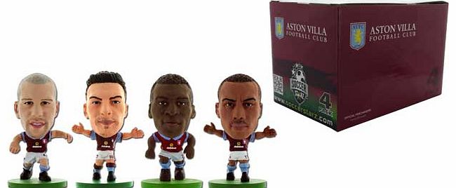 Soccerstarz Aston Villa 4 Pack Blister Box A