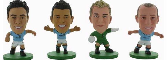 Creative Toys Company Soccerstarz Manchester City 4 Pack Blister Box B