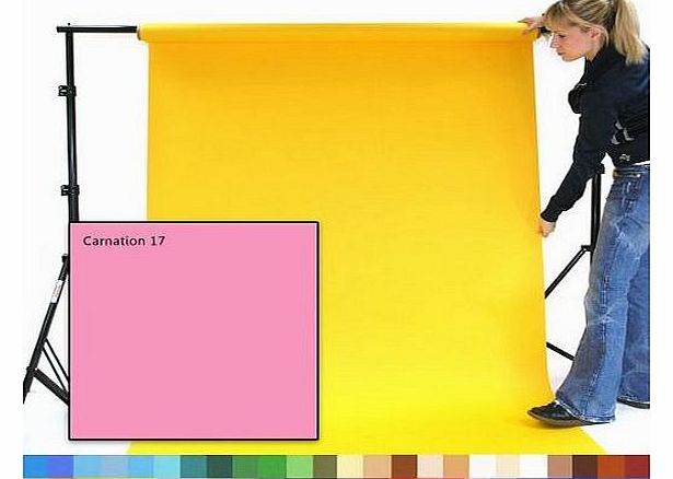 CARNATION Creativity Photographic Studio Background Paper, 1.35m wide x 11m long, 180gsm heavyweight Backdrop SPECIAL OFFER - 4 for the price of 3