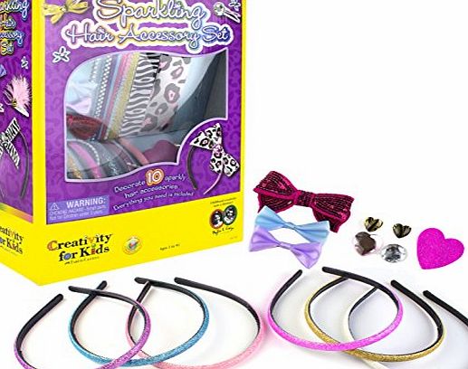 Creativity for Kids - Sparkling Hair Accessory Set Kit
