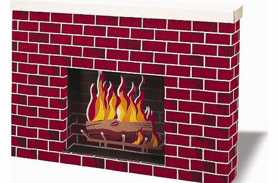 Creativity Papers Life Sized Corobuff Corrugated Paper Fireplace