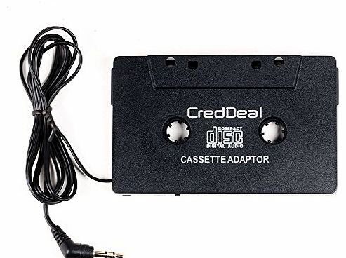CredDeal Car Cassette Adapter for MP3 / CD Players,iPhone,iPod and Android Smart Phones
