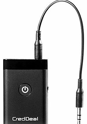 CredDeal Stereo Audio Music Bluetooth Receiver and Transmitter 2-In-1 Adapter for All 3.5 MM Audio Devices