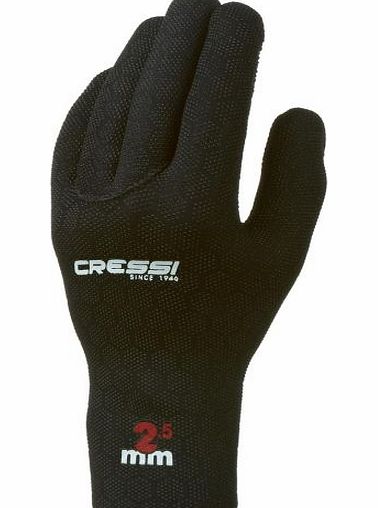 Cressi High Stretch 2.5mm Wetsuit Gloves - Black