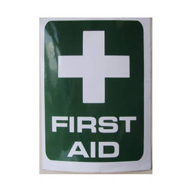 Crest Classic Self Adhesive First Aid Sign