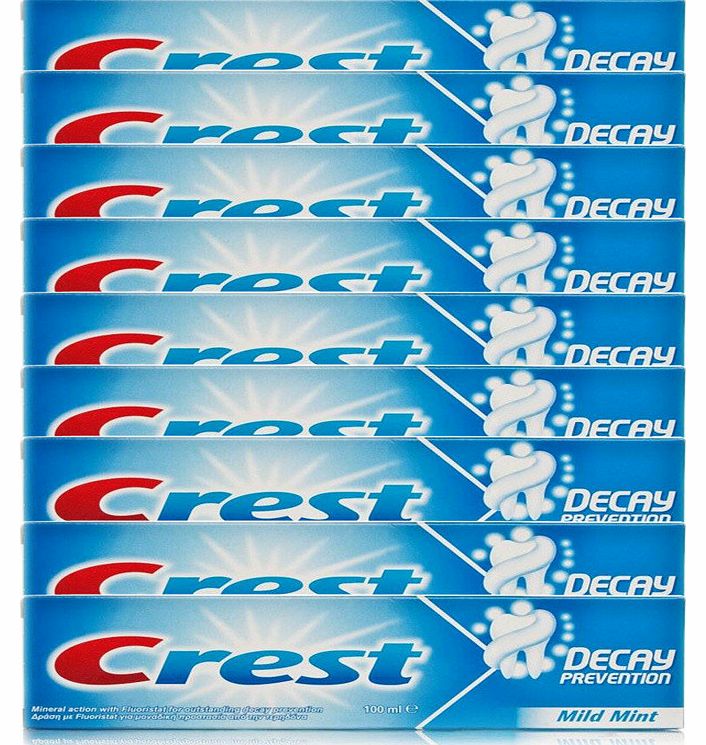 Crest Decay Prevention Toothpaste 9 Pack