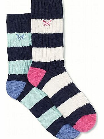 Crew Clothing 2 Pack Cable Socks