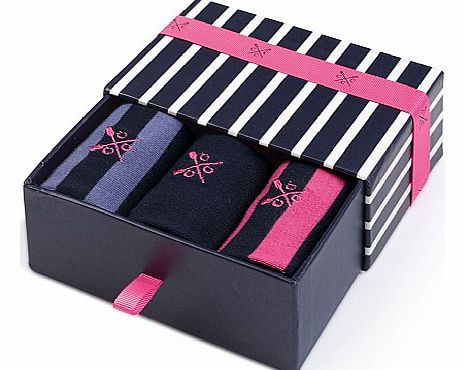 Crew Clothing 3 Pack Stripe Sock Boxset